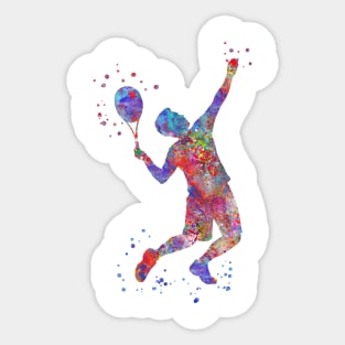 Male tennis player Sticker